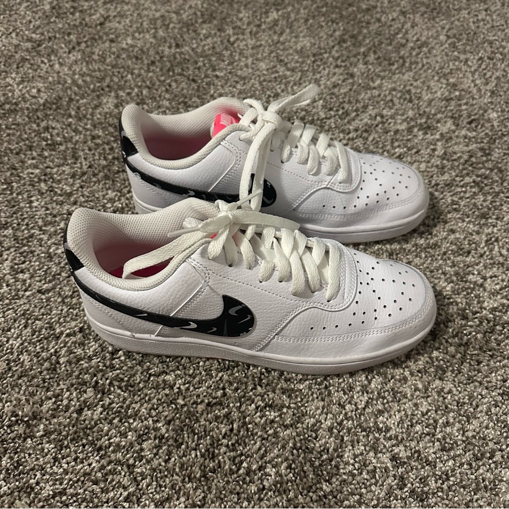 Nike White and Black Athletic Shoes